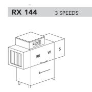 МАШИНА ПОСУДОМОЕЧНАЯ DIHR RX 144 DX+DDE+HR10+DR64/ДЕЛЕНИЕ 2 ЧАСТИ