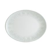 Bonna (Турция) Блюдо овальное 200*160 мм. Ирис Серый, форма Мув Bonna /1/12/
