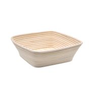 Китай Форма для расстойки теста 250*250 мм. h=85 мм. квадратная, из лозы (ротанга) /1/