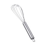 Нерж (Китай) Венчик 25,5 см. нерж. 4 спицы, толщина спицы 1 мм., плоский /1/144/