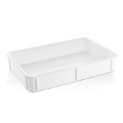 GASTROPLAST (Турция) Контейнер для теста 600*400*100 мм. (-20/+70℃) прямой, сплошной, мороз-кий, белый полиэт.(крышка 76803) GP /1/6/