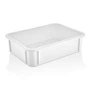 GASTROPLAST (Турция) Контейнер для теста 300*400*100 мм. (-20/+70℃) прямой, сплошной, мороз-кий, белый полиэт.(крышка 76806) GP /1/12/