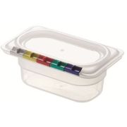 Пластик (Россия) Гастроемкость 1/9 h= 65 мм. 176*108 мм. 0,6 л. поликарб. прозрач. /1/21/