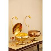 Мармит настольный круглый 8л, Rose Gold Mughal Leaf LMCD/2/8