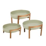 Чаша ORION GREEN с подставкой Rose Gold h16*34*28см, OR/BE/GR-02S