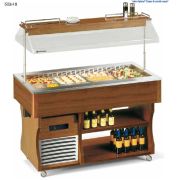 СТОЛ ШВЕД.ОХЛАЖД.ОСТРОВ. ISOLA 4 M СВЕТЛ.ОРЕХ