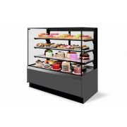 ВИТРИНА КОНДИТЕРСКАЯ VETE II KUB LUX 130 СЕРЫЙ МАТ./МЕТАЛЛИК/ШЛИФ. НЕРЖ. (NS-2.VG033.B7016M)