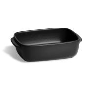 EMILE HENRY (Франция) Форма для запекания и подачи  550 мл. 165*125 мм. h=50 мм. с ушками черная керам Emile Henry /1/3/