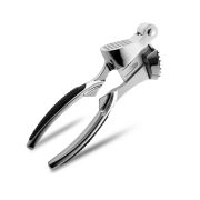 MGsteel Пресс для чеснока 18 см. с выдавливателем, с прорезиненными ручками, хром. сталь MGsteel /1/