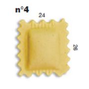 ШТАМП Д/РАВИОЛИ ДЛЯ НАСАДКИ LA MONFERRINA MULTIPASTA КВАДРАТ 24Х26 ММ 4