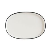 Bonna (Турция) Блюдо овальное 340*230 мм. Линеа Черный, форма Хюгге Bonna /1/6/534/