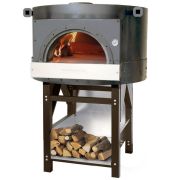 ПЕЧЬ ДРОВЯНАЯ MORELLO FORNI PAX100 НА ПОДСТАВКЕ/ЯЩИК ДЛЯ ДРОВ/ФРОНТ НЕРЖ.