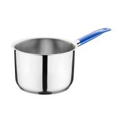 MGsteel Сотейник  4,0 л. нерж. d=20 см. h=14 см. б/кр (индукция)(кр. 79197) синяя ручка винил. MGsteel /1/ АКЦИЯ