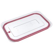 GASTROPLAST (Турция) Крышка для гастроем.нерж. 1/1 поликарб.прозрач. (-40/+99С) с красной силикон. вставкой (гастр.39058,39059,39060,39061,39062,39063)GP/1/6/