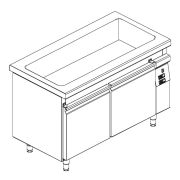 ПРИЛАВОК Д/ 1 И 2 БЛЮД KOGAST SBM-14-4 55385