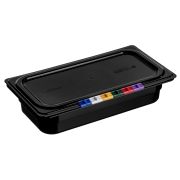 MGprof Гастроемкость 1/3 h= 65 мм. 325*176 мм. 2,4 л. п/п черная с крышкой MGprof /1/7/