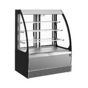 ВИТРИНА КОНДИТЕРСКАЯ KAYMAN KВК-950М ОТКРЫТАЯ ЛЮКС СЕРЫЙ МАТОВЫЙ