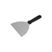 Нерж (Китай) Лопатка 23,2 см. прямая раб. часть 15,2*11,2 см. нерж. с пластик. ручкой /1/