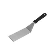 Нерж (Китай) Лопатка 24,5 см. изогнутая раб. часть 22,5*7 см. нерж. с пластик. ручкой /1/