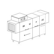 МАШИНА ПОСУДОМОЕЧНАЯ DIHR RX 184 SX+DDE+DR69+HR10/ДЕЛЕНИЕ 2 ЧАСТИ
