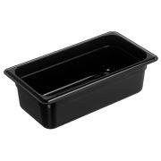 GASTROPLAST (Турция) Гастроемкость 1/3 h=100 мм. 325*176 мм. 3,5 л. поликарб. черная GP /1/18/
