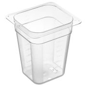 GASTROPLAST (Турция) Гастроемкость 1/6 h=200 мм. 176*162 мм. 2,7 л.  поликарб. прозрачная GP /1/36/