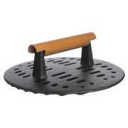 Чугун (Китай) Пресс для гриля d=230 мм. чугун с дерев. ручкой /1/