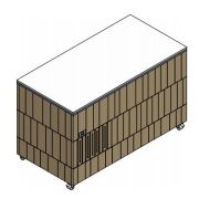 СТОЛ ШВЕД.НЕЙТР.ОСТРОВ. ENOFRIGO DOGE BASE NE 1400 СВЕТ.ДУБ