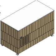 СТОЛ ШВЕД.НЕЙТР.ОСТРОВ. ENOFRIGO DOGE BASE QNE 1400 ВЕНГЕ