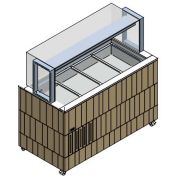 СТОЛ ШВЕД.ПАРОВ.ОСТРОВ. ENOFRIGO DOGE ISOLA BM 1400 ВЕНГЕ