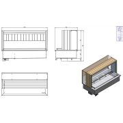 ПРИЛАВОК ПОДОГР/ПАР ENOFRIGO DOGE WALL 1400 BM ВСТР. СВЕТ.ДУБ