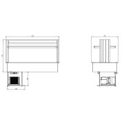 ПРИЛАВОК ХОЛОД. ENOFRIGO DOGE ISOLA 1400 RF ВСТР. ВЕНГЕ