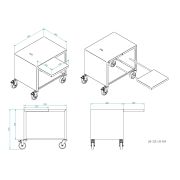 ПОДСТАВКА Д/МЯСОРУБКИ KT LM-98/P UNGER