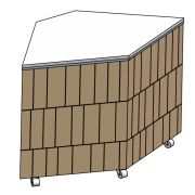 ПРИЛАВОК НЕЙТРАЛЬНЫЙ ENOFRIGO DOGE ELEMENTO ANGOLO 90 NE ВЕНГЕ