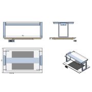 ПРИЛАВОК ПОДОГР/ТЕПЛО ENOFRIGO DOGE SVT FISSA 1000 QPC ЧЕРНЫЙ ВСТР.