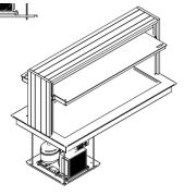 ПРИЛАВОК ХОЛОД. ENOFRIGO DOGE ISOLA 1400 PRF ВСТР. ВЕНГЕ