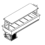 ПРИЛАВОК ХОЛОД. ENOFRIGO DOGE SVT FISSA 2000 RF ВСТР.