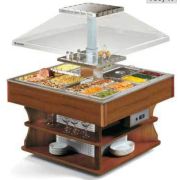 СТОЛ ШВЕД.ОХЛАЖД.ОСТРОВ. TECFRIGO OASI 4 M ТЕМН.ОРЕХ