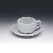 Фарфор (Китай) Кофейная пара 100 мл. штабелир. Классик /6/108/