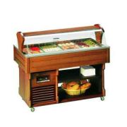 СТОЛ ШВЕД.ОХЛАЖД.ОСТРОВ. ISOLA 6 SS ТЕМН.ОРЕХ