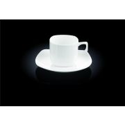 Wilmax (Англия) Чайная пара 200 мл. квадратная Wilmax /6/36/