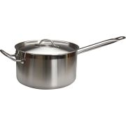 MGsteel Сотейник  6,0 л. нерж. d=26 см. h=13,5 см. с 2 ручками с крышк. тройное дно (индукция) MGsteel /1/4/