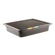 Пластик (Россия) Гастроемкость 1/2 h= 40 мм. 325*265 мм. 2,3 л. п/п черная /1/24/