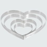 De Buyer (Франция) Форма кондитерская «Сердце» d=18 см. 400 мл. перфорир. нерж. De Buyer /1/ АКЦИЯ
