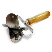 Ножи (Китай) Нож для теста 10*17 см. нерж,  ручка дерево /1/250/