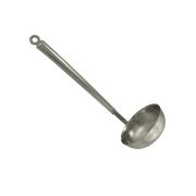 Нерж (Россия) Половник 0,15 л. L ручки 23 см. d=9 см. нерж. /1/ 150/