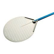 GI.METAL (Италия) Лопата для пиццы перфорир. d=36 см. l=60 см. алюм. Azzurra Gimetal /1/
