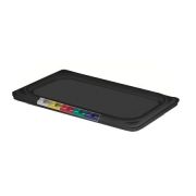 Пластик (Россия) Крышка для гастроем. 1/3 п/п черная  /1/36/