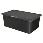 Пластик (Россия) Гастроемкость 1/1 h=200 мм. 530*325 мм. 26,5 л. п/п черная  /1/3/