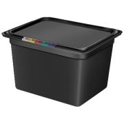 Пластик (Россия) Гастроемкость 1/2 h=200 мм. 325*265 мм. 11,7 л. п/п черная  /1/6/